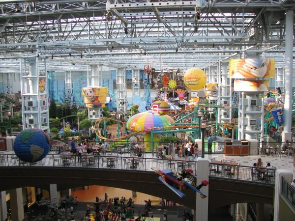 Inside the Mall of America in Minneapolis...