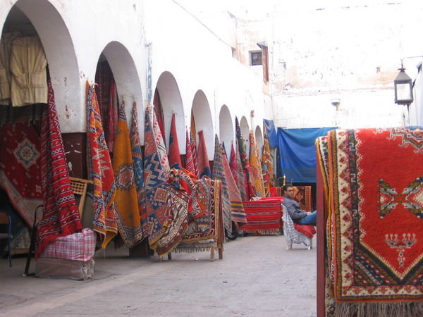Carpet alley in Casablanca