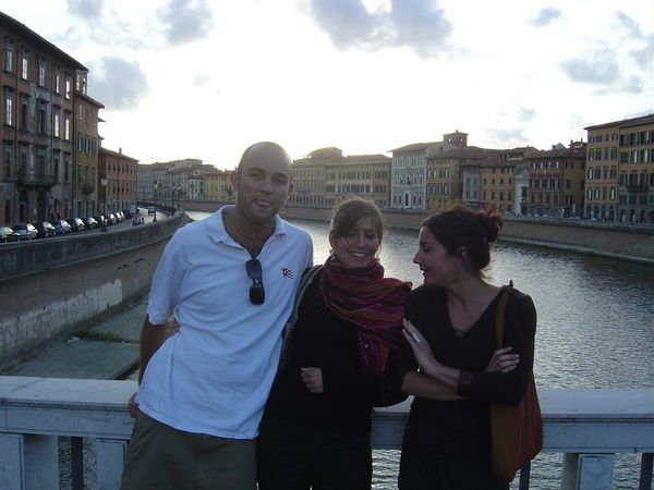 Kampari and Cecile on Ponte di Mezzo