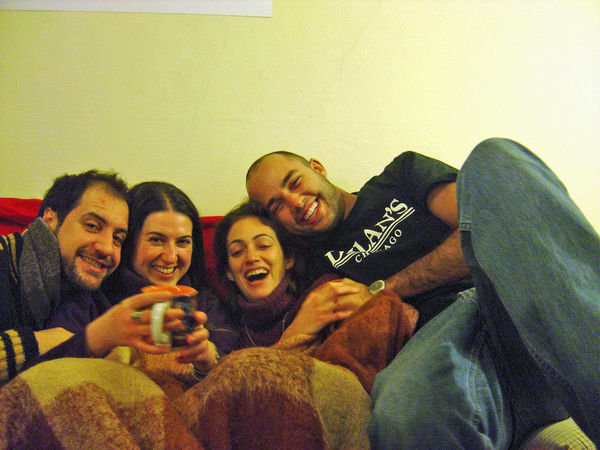 Fausti, Chiaretta, Laura and me afterhours
