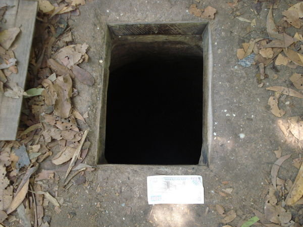 Entrance to Vietcong tunnels