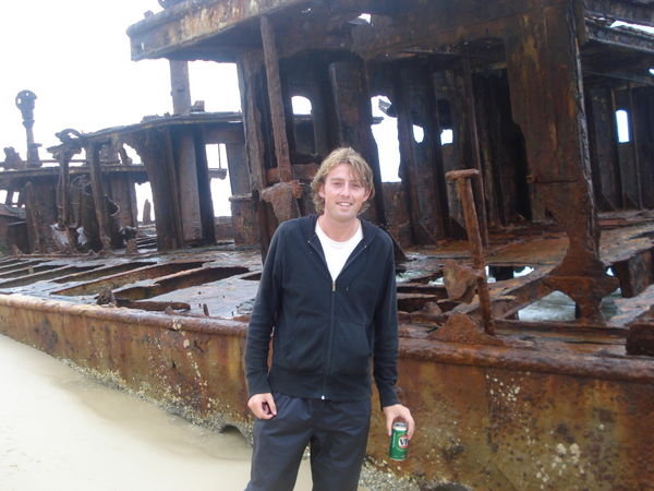 At the Maheno shipwreck