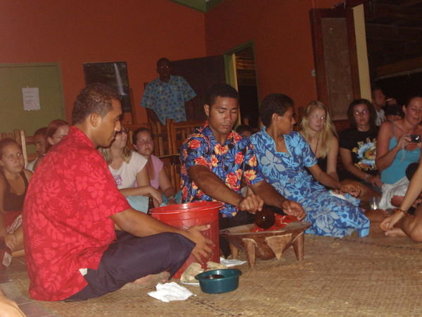 Kava making ceremony