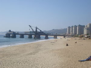 The beach at Viña del Mar