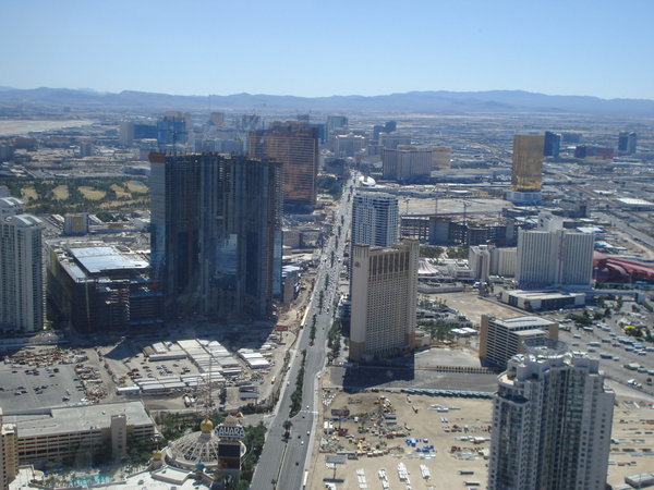 View of the strip from the top of the tower
