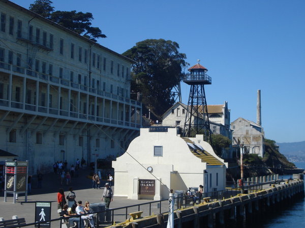 View of Alcatraz Prison from the dock