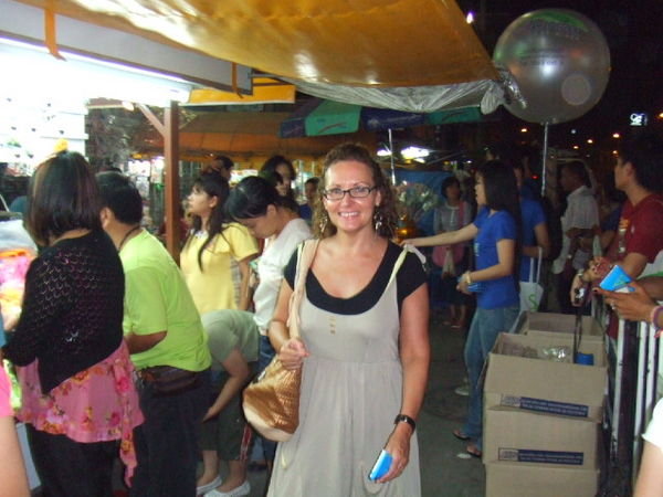Eileen at night market