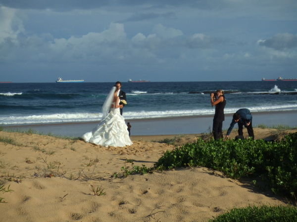 Photo opportunity on Newcastle Beach