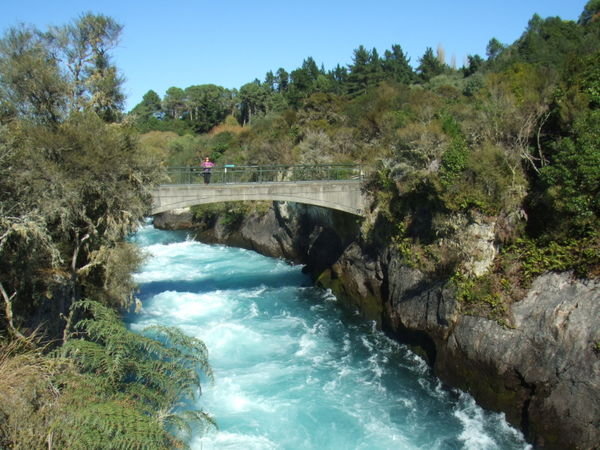 Bridge at Huka Falls in Taupo