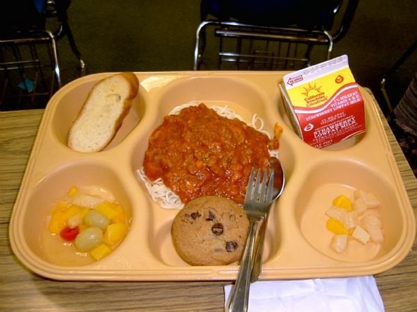 Lunch in Cafeteria