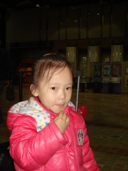 my niece in the Fukuoka library #2