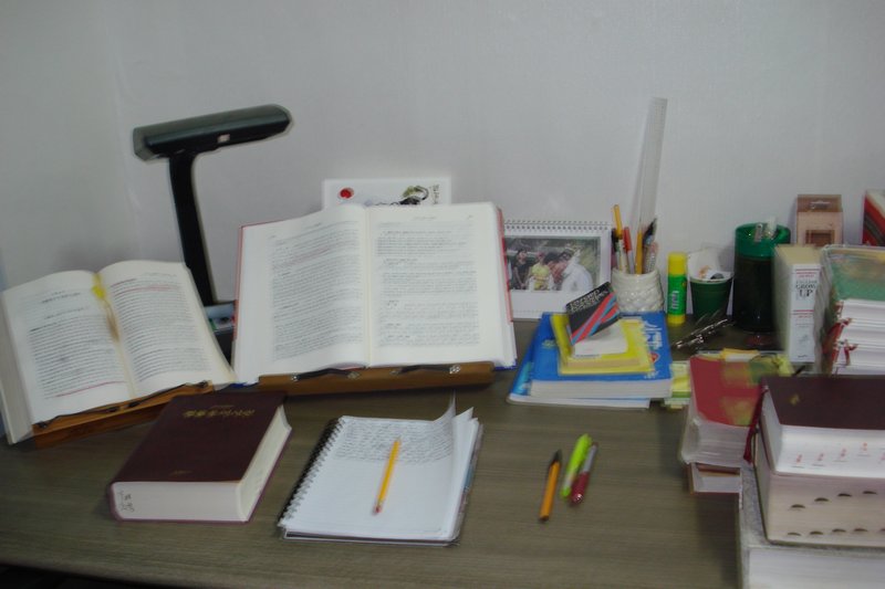 My desk in my studying room