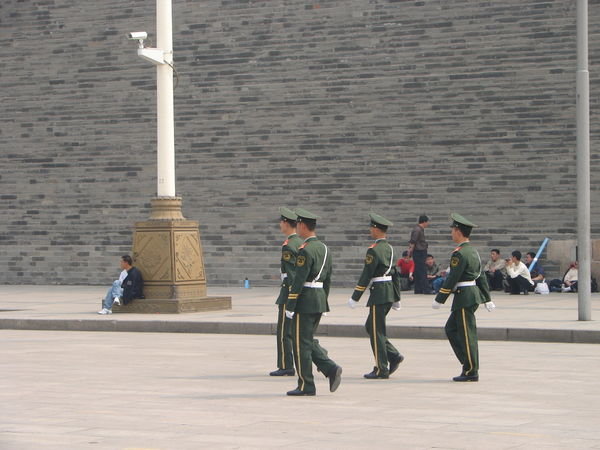 Out on patrol around Tiananmen Square