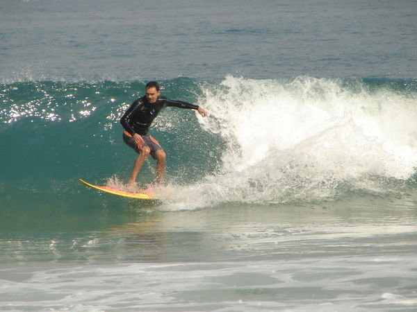 Surfer on Ipanema beach