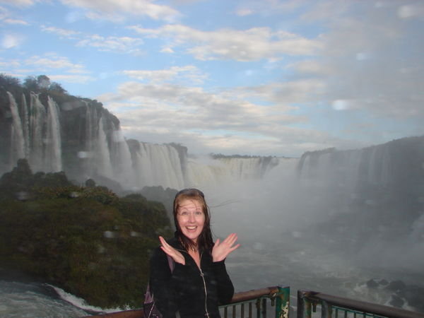 Me looking a little bit excited at the Falls in Brazil