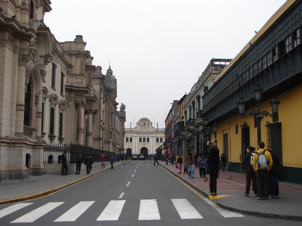 Nice street in Central Lima