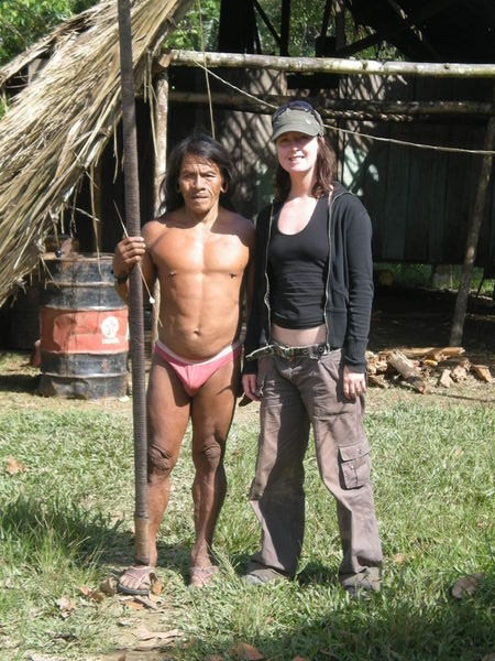 Me and one of the Huaorani 