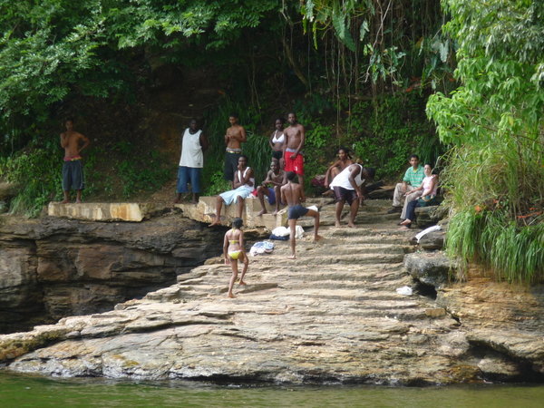 Locals at Chaguaramas