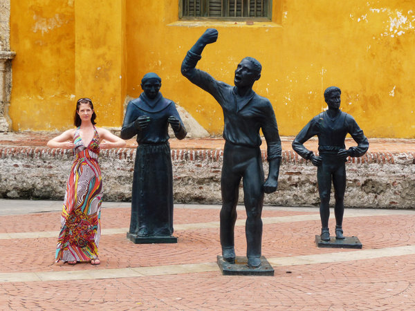Cartagena slave statues