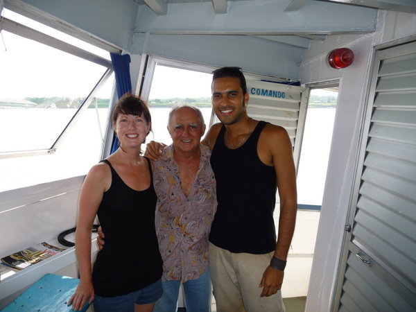 Captain Manuel - He took quite a shine to me and Italo and gave us a full tour of the boat!