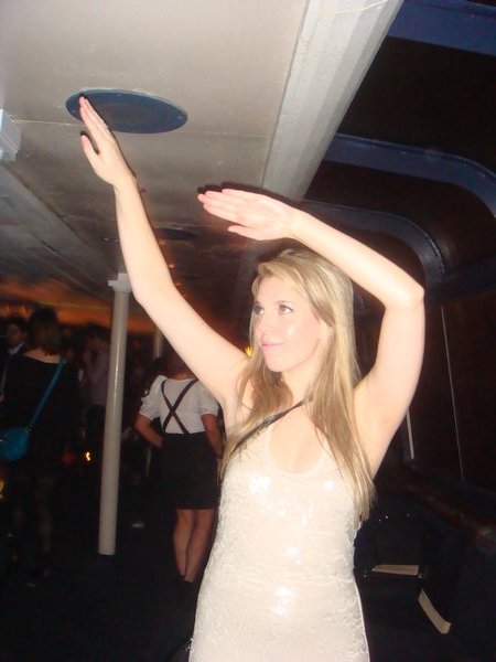 Laura Loo Number two busting some moves on New Year's Eve