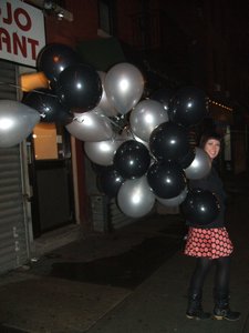 A few balloons I 'borrowed' from the club on New Year's Eve