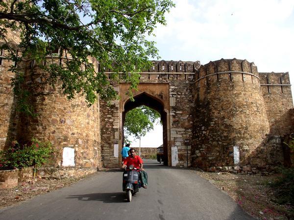One of seven impressive gates en route to the fort, Chittor