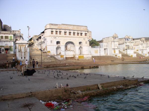 One of the Ghats along the holly lake, Pushkar