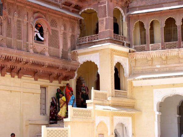 Stariway at Old Royal Palace in Mekeragarh Fort, Jodhpur