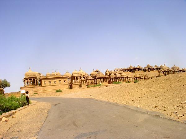 Bada (Barra) Bagh, the royal cenotaphs, near Jaisalmer