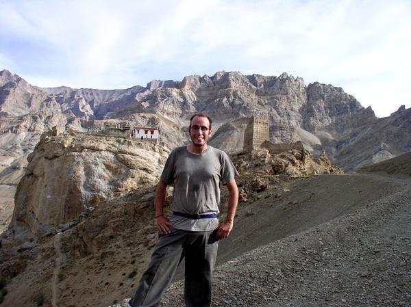 Tough walk towards the Mulbekh Gompa, Mulbekh