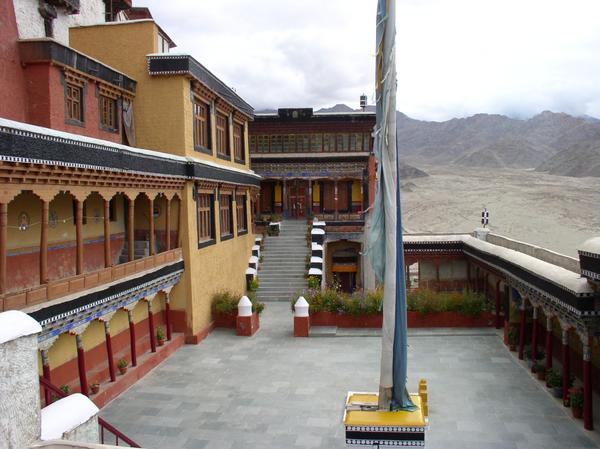 Courtyard at Thikse Gompa, Thikse