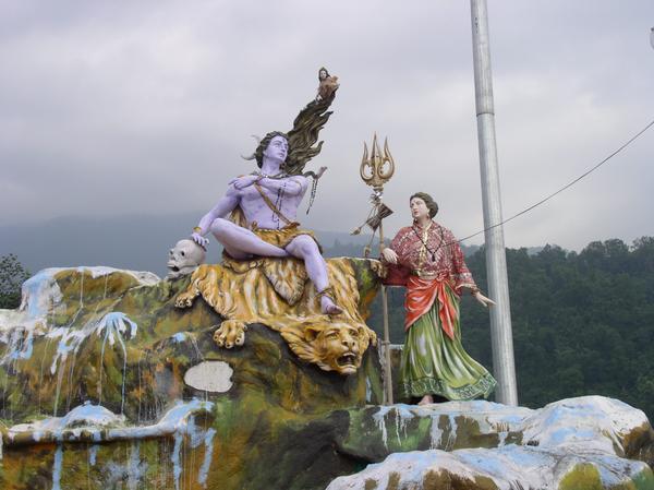 Disneyland-like statue, Rishikesh