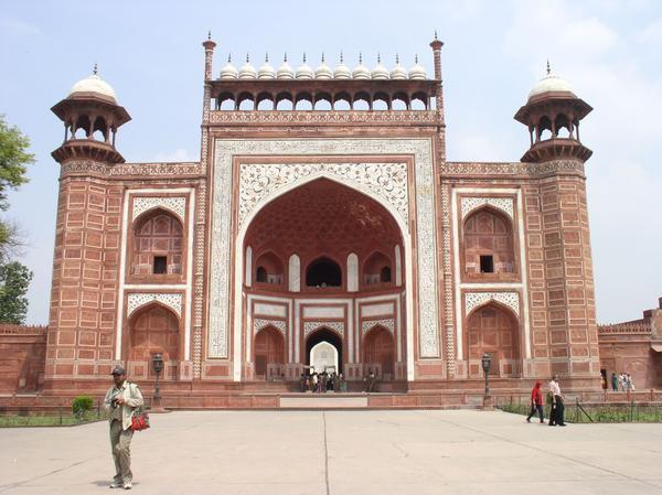 Entrance to the the Taj Mahal, Agra