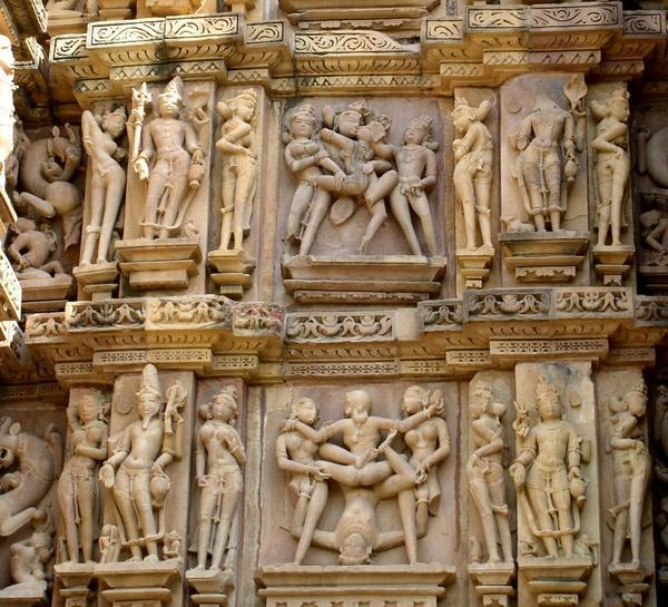 Erotic statues , Khajuraho