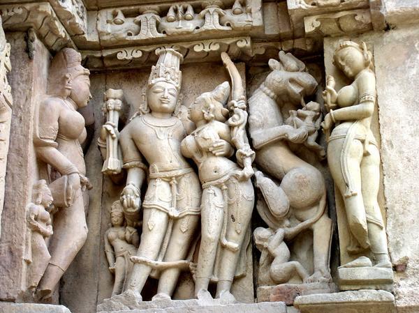 The Erotic nature of the statues can also be seen at the Eastern Group, Khajuraho