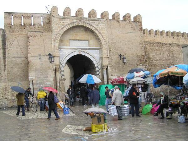 Entrance Gate on the Wall Surrounding the Medina, Kairouan