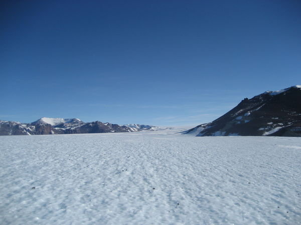 The Odell Glacier (bumpy, slippery, blue ice)