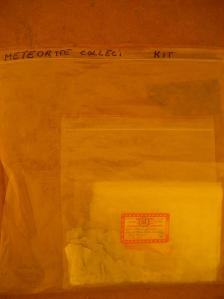A "Meteorite Collection Kit" we found in the hut... hhmmmm