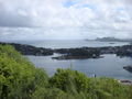 Looking down at Castries