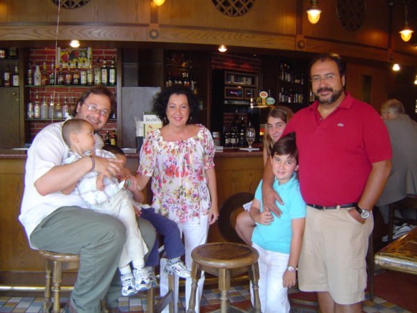 Almorzando con el gran Santiago y su familia