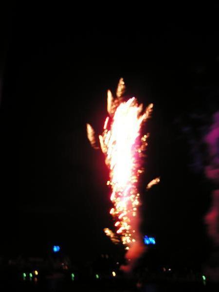 Fireworks at the night show