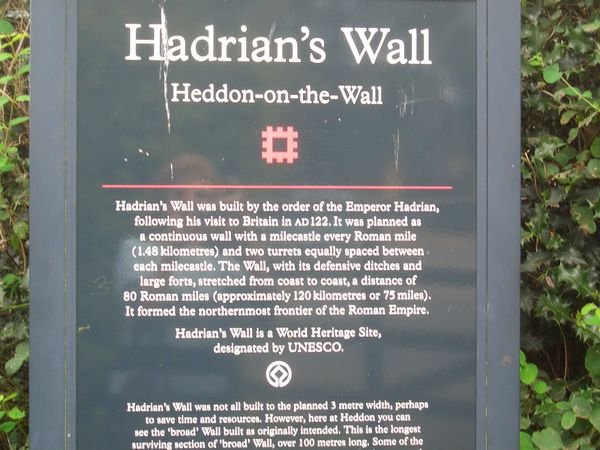  The start of our Hadrian's Wall adventure 