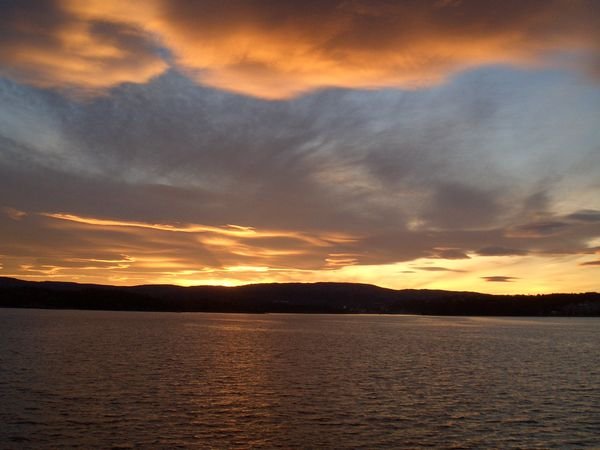 Sunset on the Oslo Fjord