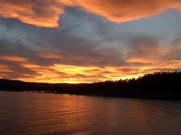 Sunset on the Oslo Fjord