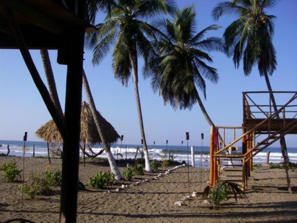 Feb 2008 096 NICARAGUA Jiquilillo path to the beach at Monty's