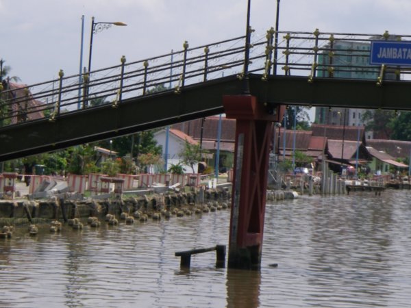 bridge to traditional Malay Village