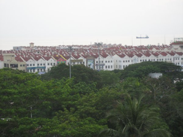 view of housing and the sea from St. Paul