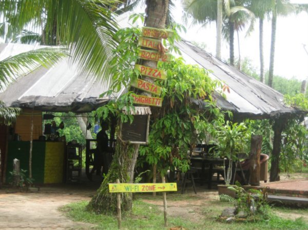 Payung Cafe - wonderful to sit here with the breezes wafting through