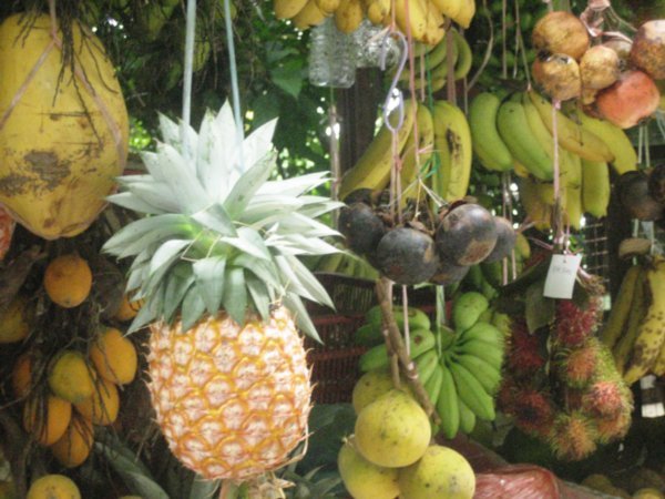fresh fruit stand in Pulau Penang